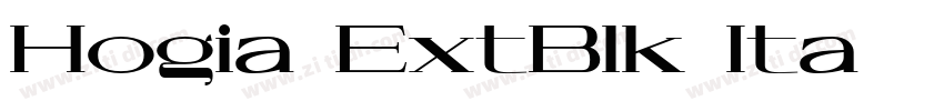 Hogia ExtBlk Ita字体转换